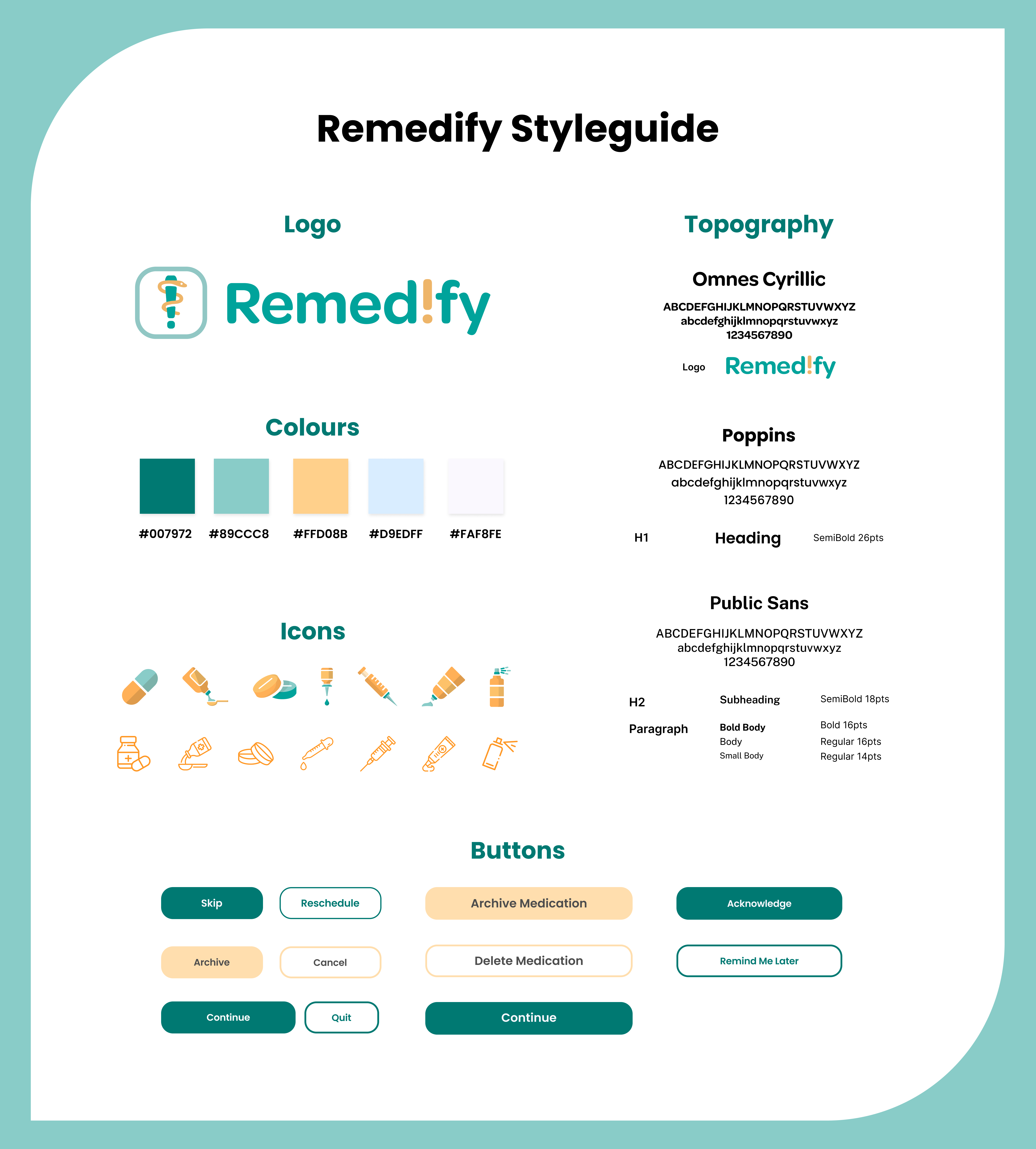 remedify styleguide